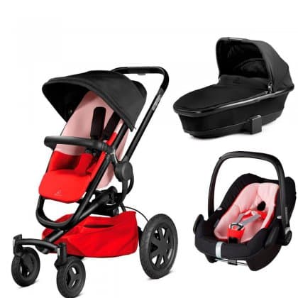 Коляска Quinny Buzz 4 Xtra 3 в 1 Revorked Red