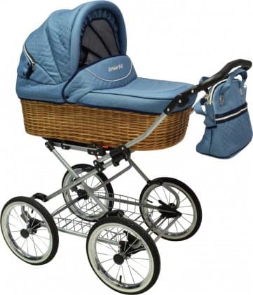 Коляска Stroller B&E Maxima Willow 2в1  ткань  №11 Blue