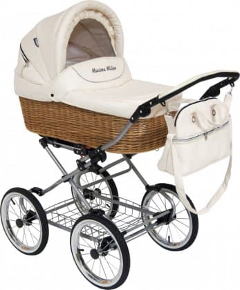 Коляска Stroller B&E Maxima Willow 2в1 ткань  №12 Beige