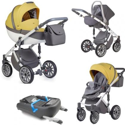 Коляска Anex Sport 3 в 1 + База IsoFix YELLOW-STONE(SP18)