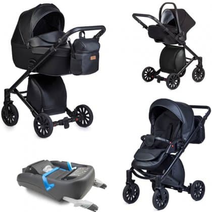 Детская коляска Anex Cross 3 в 1 + База IsoFix NOIR(CR01)