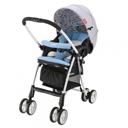 Коляска Aprica LUXUNA Light CTS прогулочная white-aqua