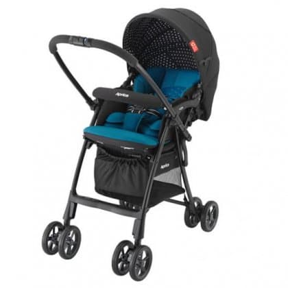 Коляска Aprica LUXUNA Light CTS прогулочная black-blue