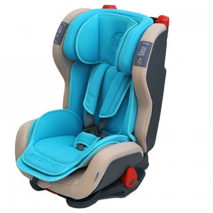 Автокресло 1/2/3 (9–36кг) Avionaut Evolvair голубой (база бежевая)