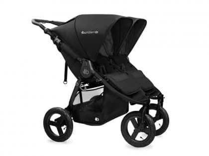 Прогулочная коляска Bumbleride Indie Twin для двойни MATTE BLACK