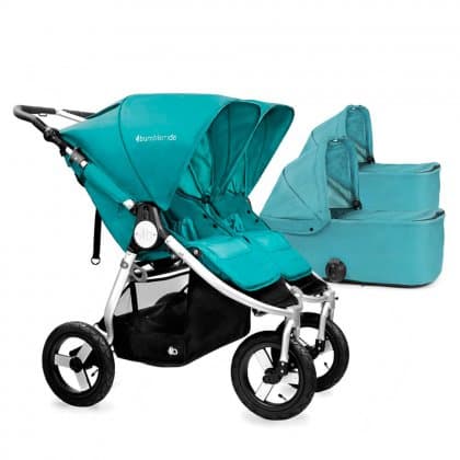 Коляска для двойни Bumbleride Indie Twin 2 в 1 TOURMALINE