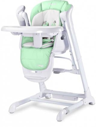 Стульчик для кормления и электрокачели 2 в 1 Caretero Indigo Mint