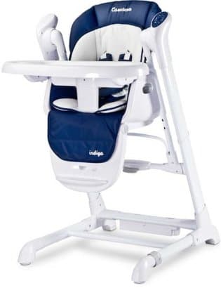 Стульчик для кормления и электрокачели 2 в 1 Caretero Indigo Navy