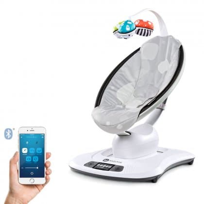 Электронные качели-шезлонг 4moms mamaRoo 3.0 Серебристый плюш