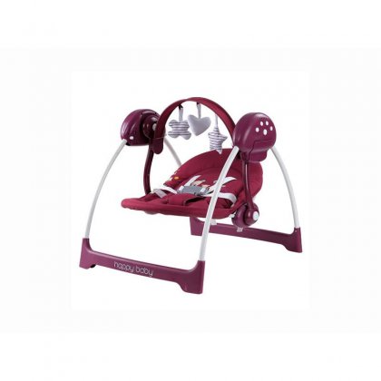 Шезлонг Happy Baby Fun system cherry