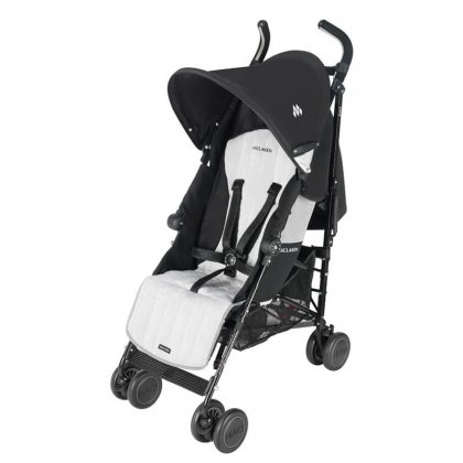 Коляска Maclaren Quest sport трость Black Silver