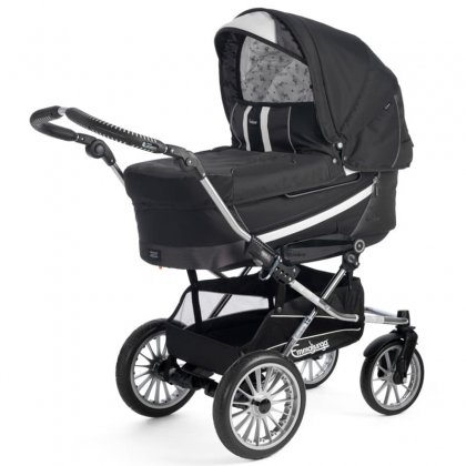 Коляска Emmaljunga Edge Duo Combi 2 в 1 BLACK-WHITE