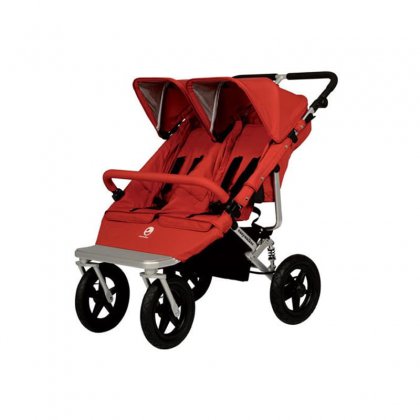 Коляска Easy Walker DUO для двойни-тройни berry red
