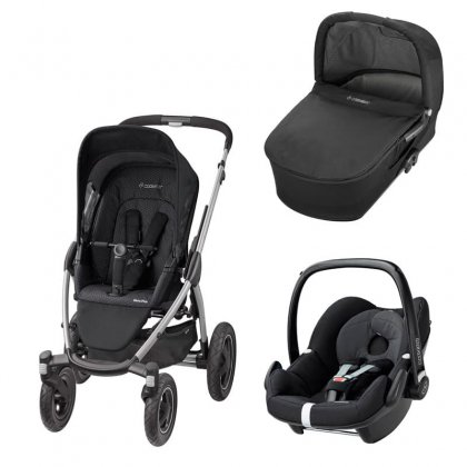 Коляска Maxi-Cosi Mura plus 4 3 в 1 black crystal