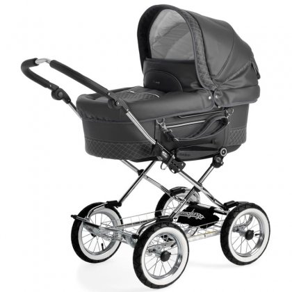Коляска Emmaljunga Mondial Duo Combi 2 в 1 ANTHRAZIT LEATHERETTE