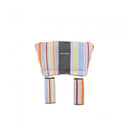 Подголовник и чехлы на ремни безопасности для коляски Maclaren multi stripe