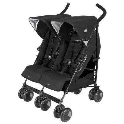 Коляска Maclaren Twin Techno для двойни-тройни Black Black Frame