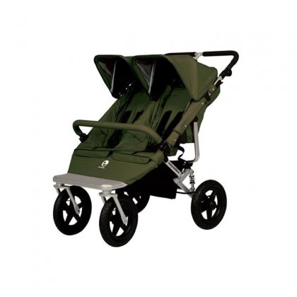 Коляска Easy Walker DUO для двойни-тройни olive green