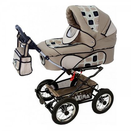 Коляска Stroller B&E Maxima Mega с подсветкой 2 в 1 07
