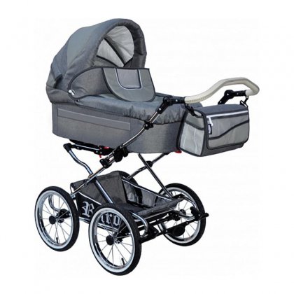 Коляска Stroller B&E Maxima Retro-Mega с подсветкой 2 в 1 03
