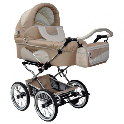 Коляска Stroller B&E Maxima Retro-Mega с подсветкой 2 в 1 05