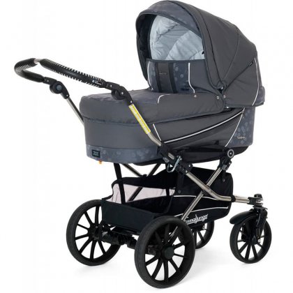 Коляска Emmaljunga Edge Duo Combi 2 в 1 GREY-CHERRY