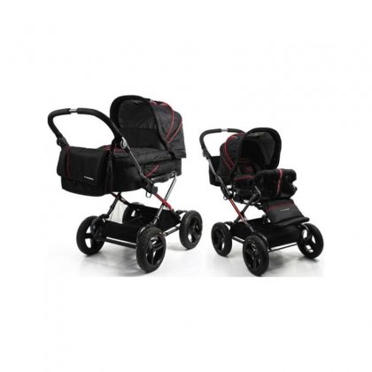 Коляска Crescent Comfort 2 в 1 black_red