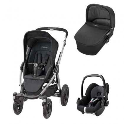 Коляска Maxi-Cosi Mura plus 4 3 в 1 black raven