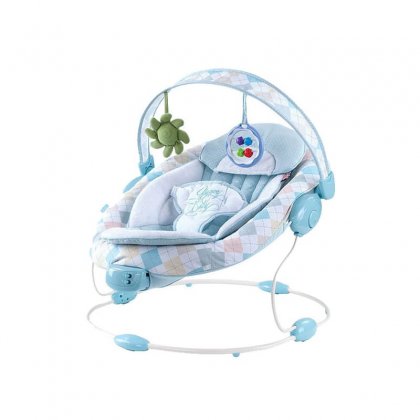 Шезлонг Happy Baby Lounger blue