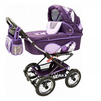 Коляска Stroller B&E Maxima Mega с подсветкой 2 в 1 95