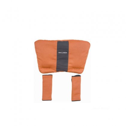 Подголовник и чехлы на ремни безопасности для коляски Maclaren flame orange
