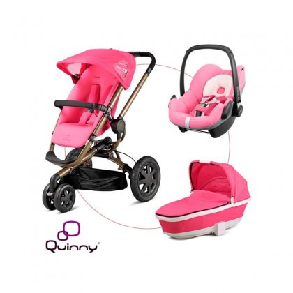 Коляска Quinny Buzz 3 3 в 1 pink precious