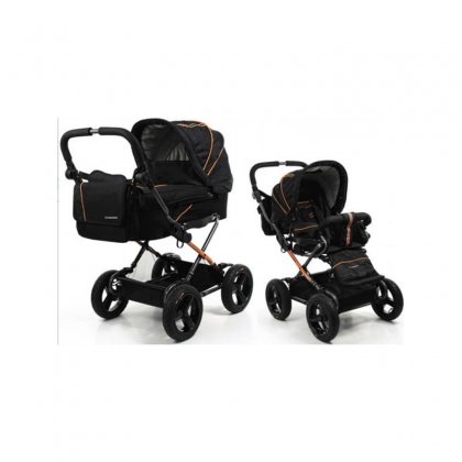 Коляска Crescent Comfort 2 в 1 black_orange