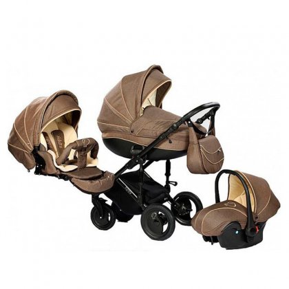 Коляска Tutis Zippy Pia 3 в 1 len-brown 313