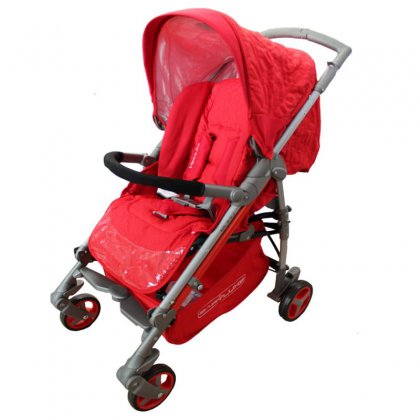 Коляска BabyLux 208 S трость Red