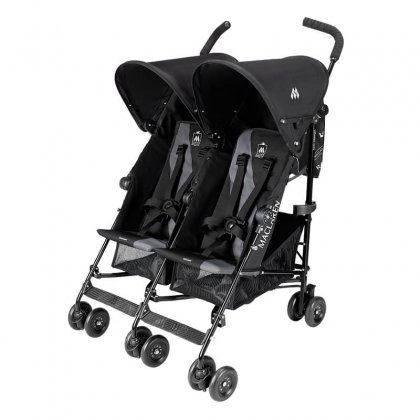 Коляска Maclaren Twin triumph для двойни-тройни Black Charcoal Black Frame