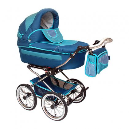 Коляска Stroller B&E Maxima Retro-Mega с подсветкой 2 в 1 02