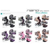 Коляска Riko Nano Flower 3 в 1 Коллекция 2015
