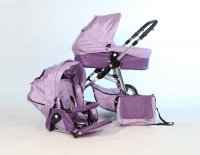 Коляска Noordline Edel Viva 2 в 1 plum berry