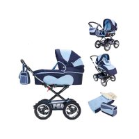 Коляска Stroller B&E Maxima Standart с подсветкой 2 в 1 Полная комплектация