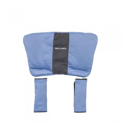Подголовник и чехлы на ремни безопасности для коляски Maclaren sky-blue