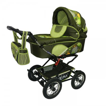 Коляска Stroller B&E Maxima Mega с подсветкой 2 в 1 01