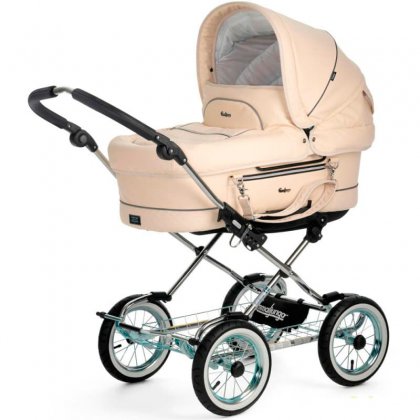 Коляска Emmaljunga Mondial Duo Combi 2 в 1 VANILLA LEATHERETTE
