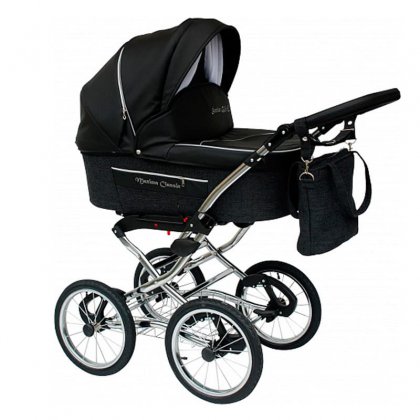 Коляска Stroller B&E Maxima CLASSIC кожа 2 в 1 518
