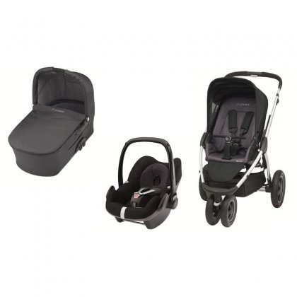 Коляска Maxi-Cosi Mura plus 3 3 в 1 Total Black
