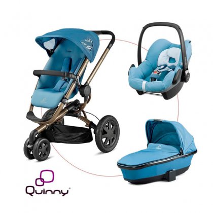 Коляска Quinny Buzz 3 3 в 1 Blue-Sharm 2013