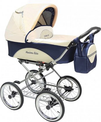 Коляска Stroller B&E Maxima ELITE XL 2 в 1 109 Blue- beige