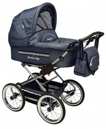 Коляска Stroller B&E Maxima STYLE XL 2 в 1 №402 Blue geans