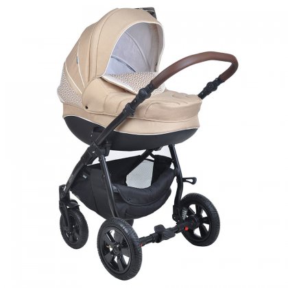 Коляска Tutis Mimi Plus 3 в  1 788 рогожка/беж/кольца