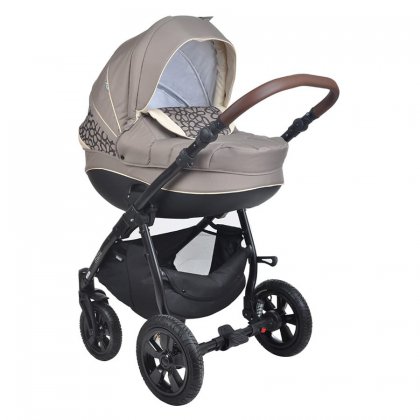 Коляска Tutis Mimi Plus 3 в  1 744 беж/светлый беж/цветы